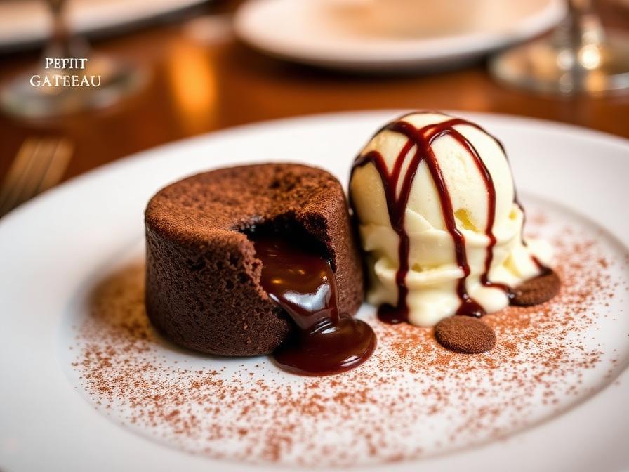 Petit Gateau com Sorvete